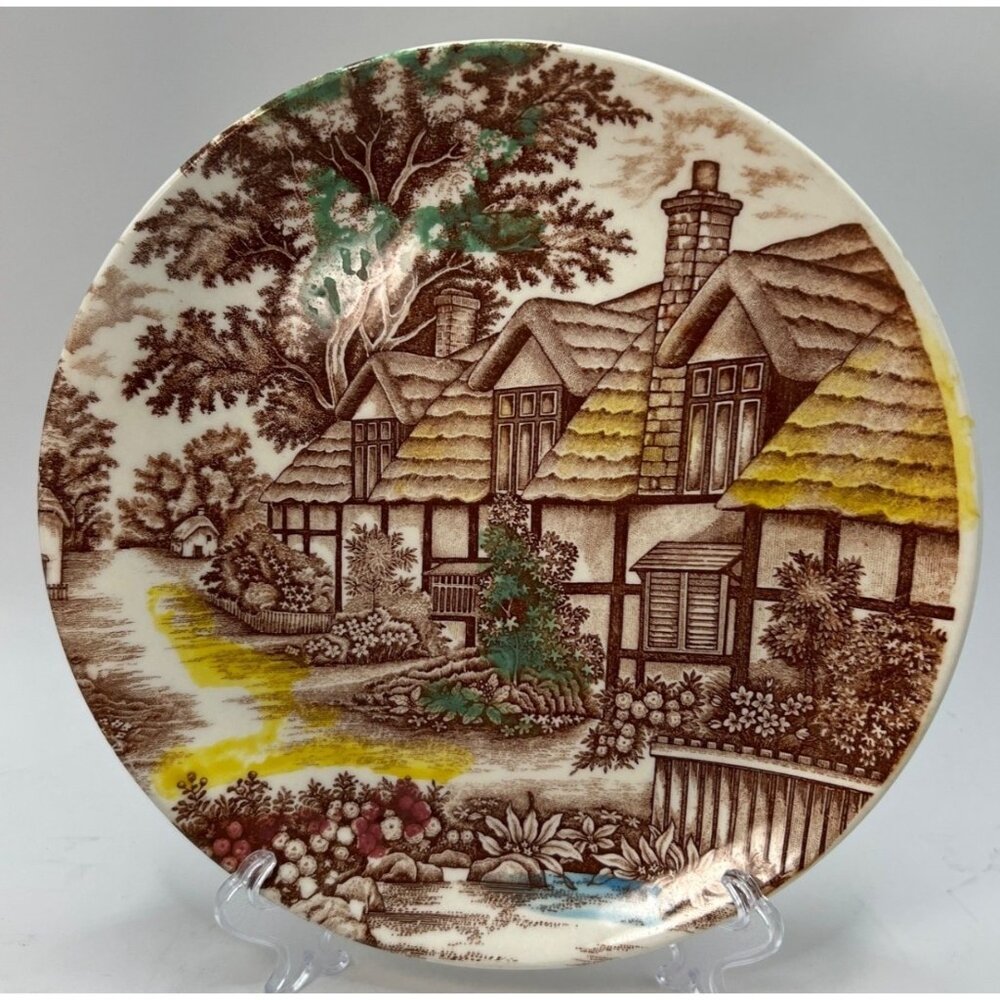 Vtg World Wide Quality English Cottage Plate
